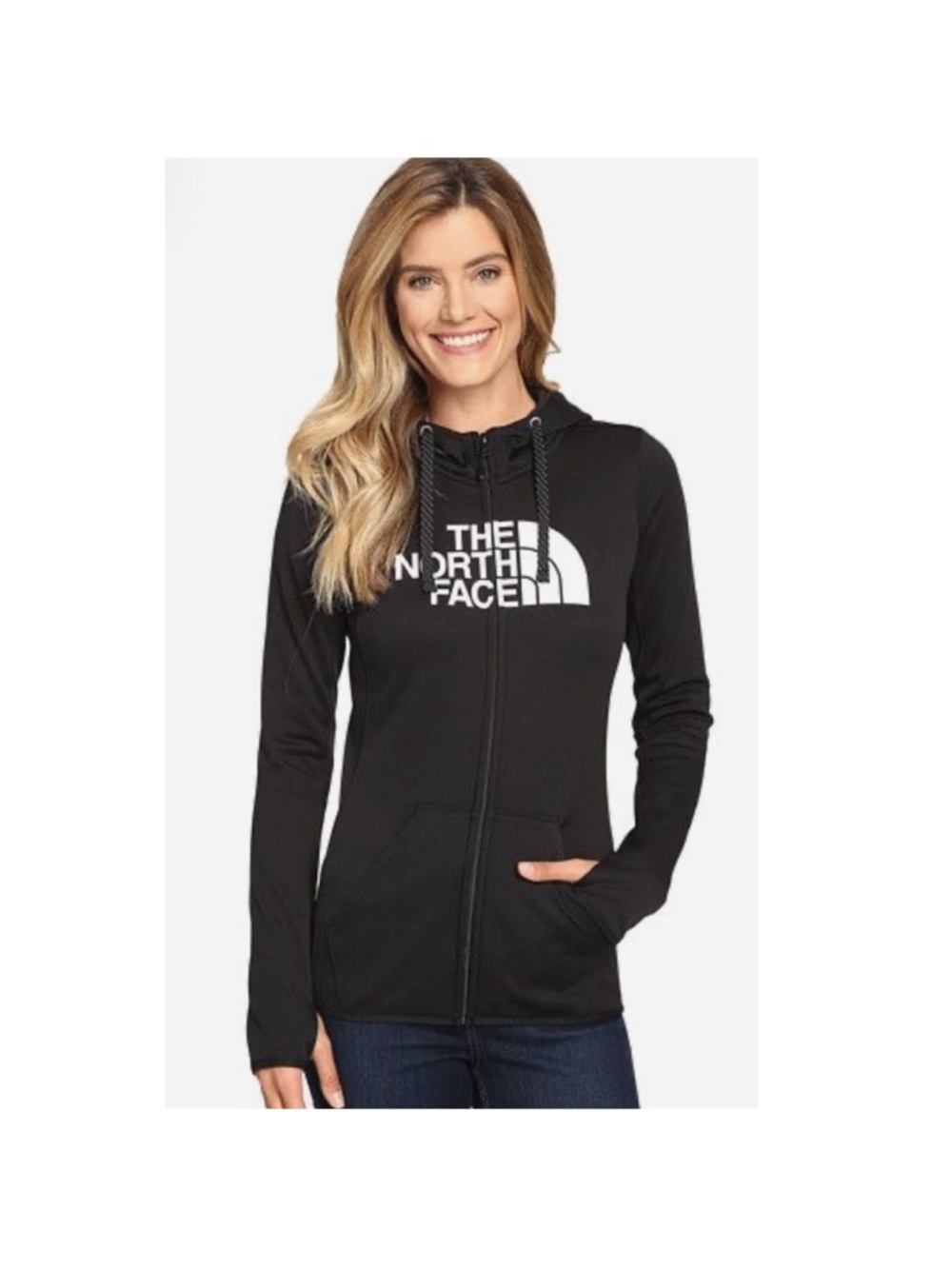 The North Face Women’s Black Full-Zip Logo Hoodie Size M